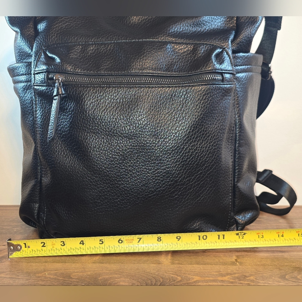 Louenhide NWOT Bronx Vegan Leather Black Backpack - Picture 9 of 16